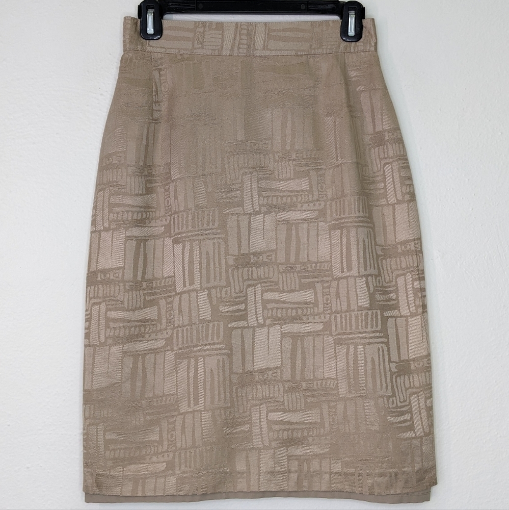 Vintage Elegant Tan Skirt
